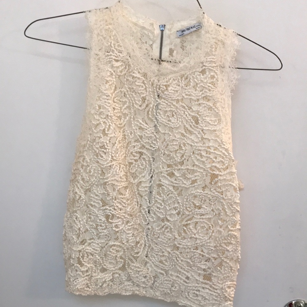 Zara Lace Shell Shirt